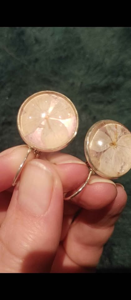 🧡Rare Lucky 4 leaf clover 🍀 earrings silver toneGreat for St Pa - photo 2