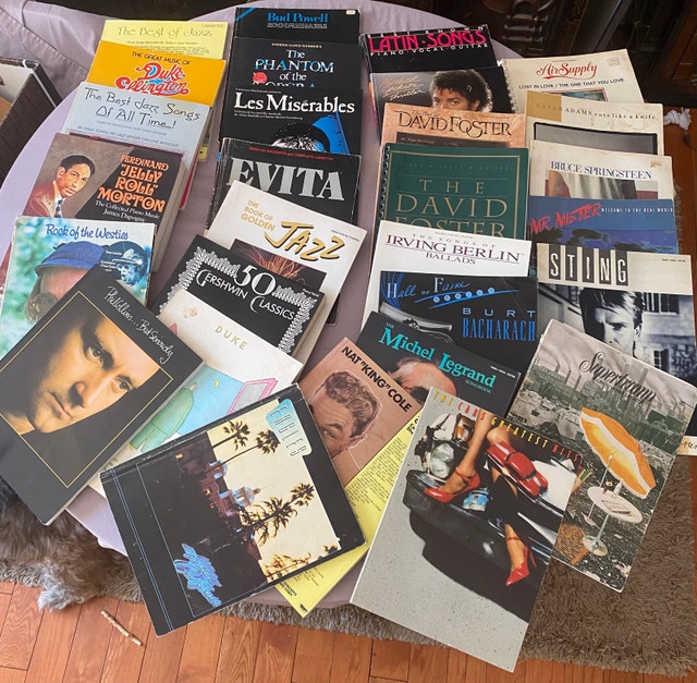 55 Vintage Piano Music Books (1970s-2000s)