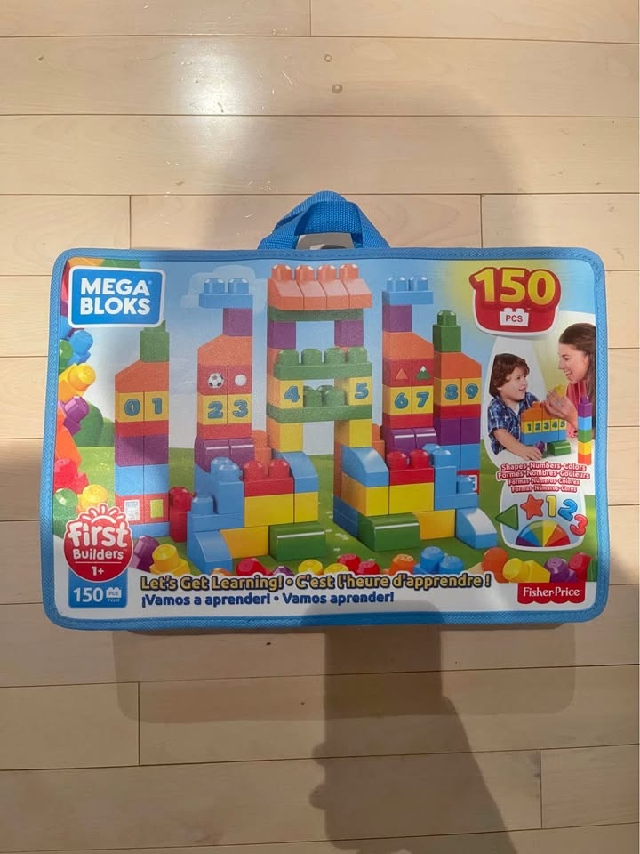 MEGA BLOKS 150 Toddler Blocks - Let's Get Learning!
