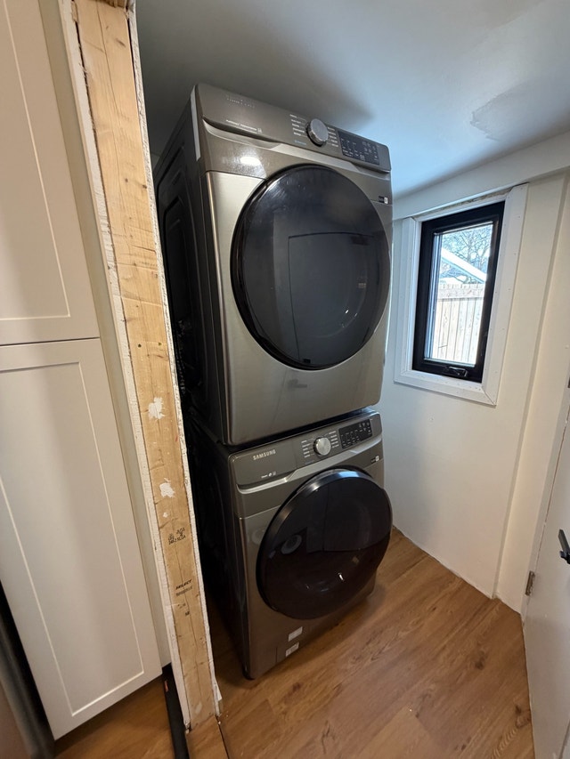 Samsung Front Load Washer & Dryer – Stainless Steel