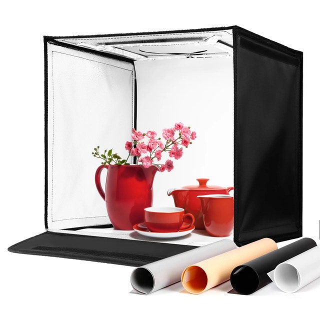 Amzdeal Studio Light Box with Backdrops