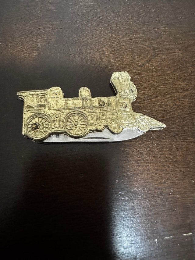 Vintage Taylor Japan Railroad Train Engine Pocket Knife