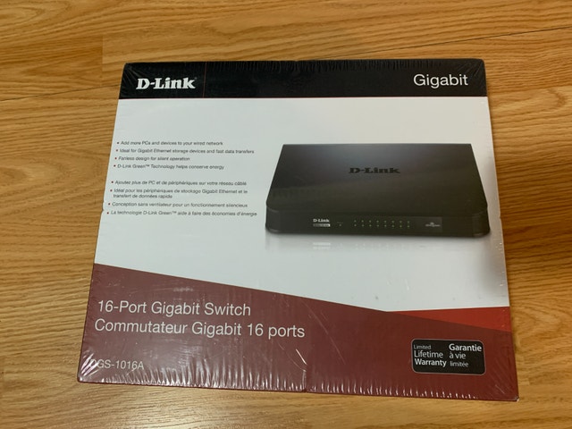 D-Link 16 Port Gigabit Switch NEW