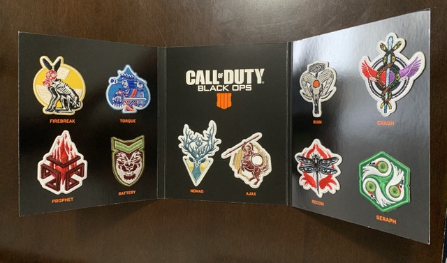 Call of Duty Black Ops 4 Collector Icon Patches