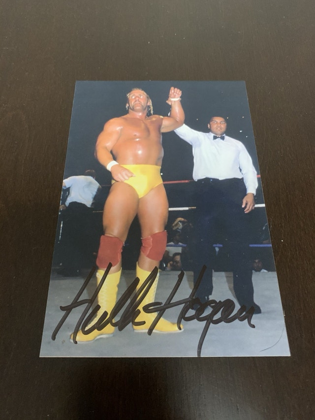 Hulk Hogan Autograph Photo RARE