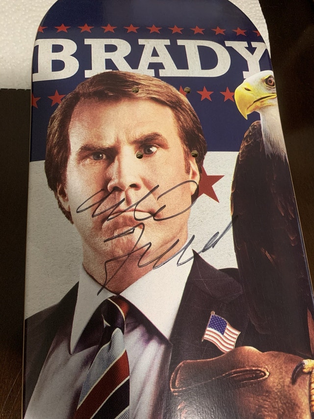 Will Ferrell Autographed Skateboard