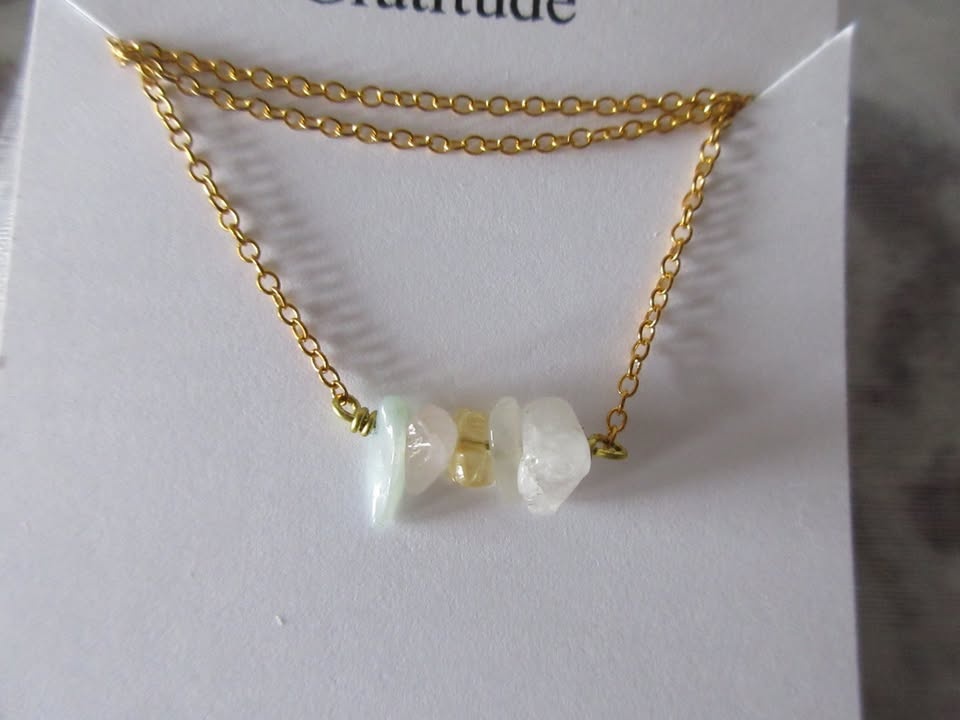 New Sentimental Gems "Gratitude" Necklace & Dish - photo 3