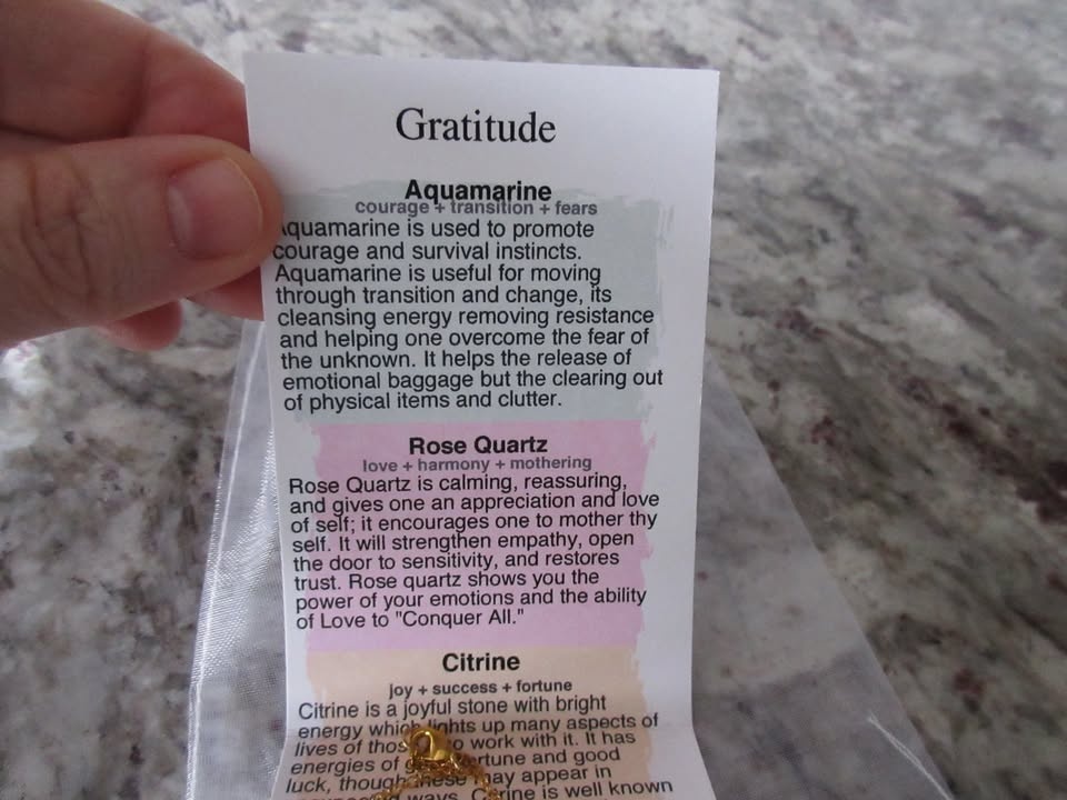 New Sentimental Gems "Gratitude" Necklace & Dish - photo 4
