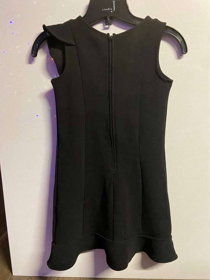 EUC: Girls Children’s Place Black Dress w/ Ruffle Size 6X/7 - photo 3