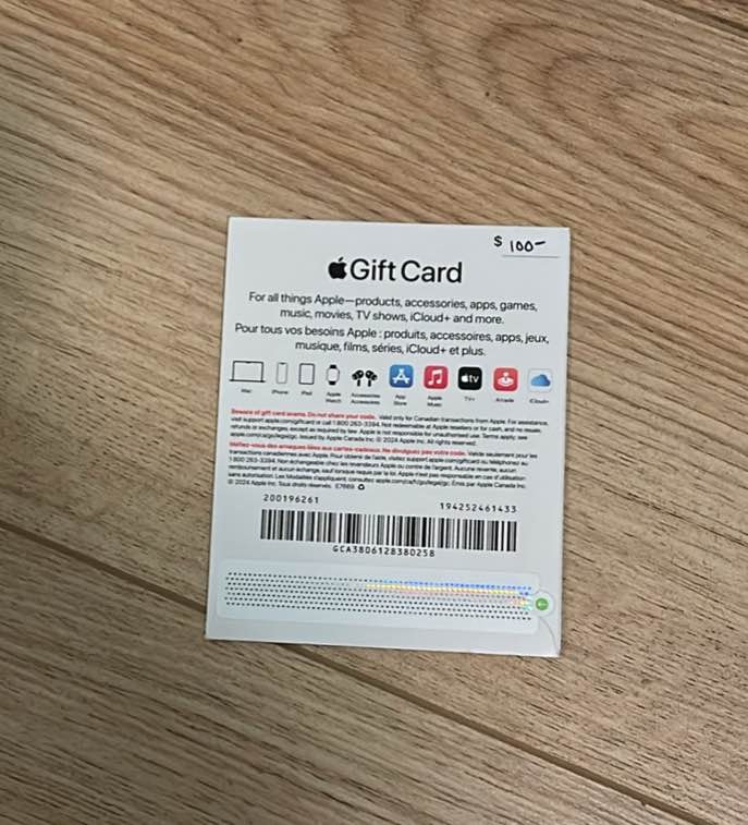 $100 Apple Gift Card - photo 2