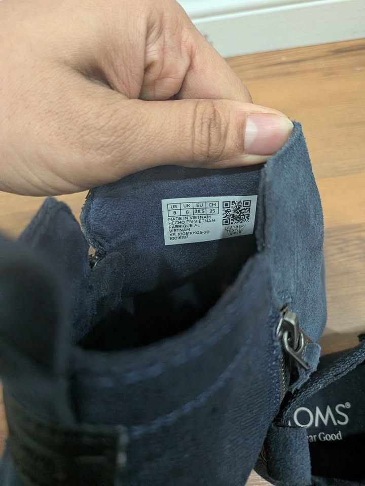 Brand new women's TOMS Dahlia suede blue boots - photo 5