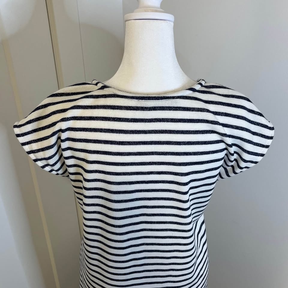 Potter's Pot Striped V-Neck Sweater Dress - Size M - photo 5