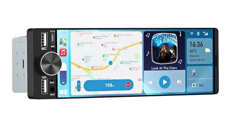 Car Stereo Touchscreen Wireless CarPlay Android Auto Bluetooth U
