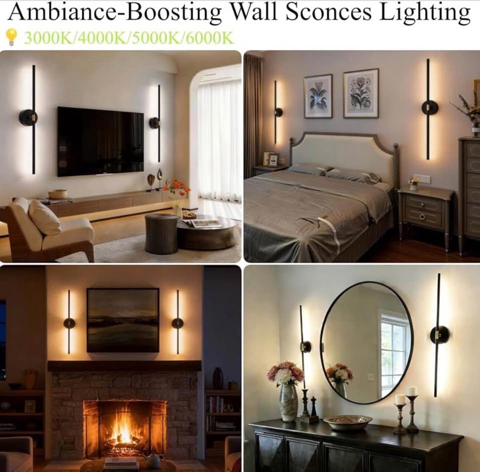 Modern LED Wall Sconce Light Dimmable Remote Control - photo 2