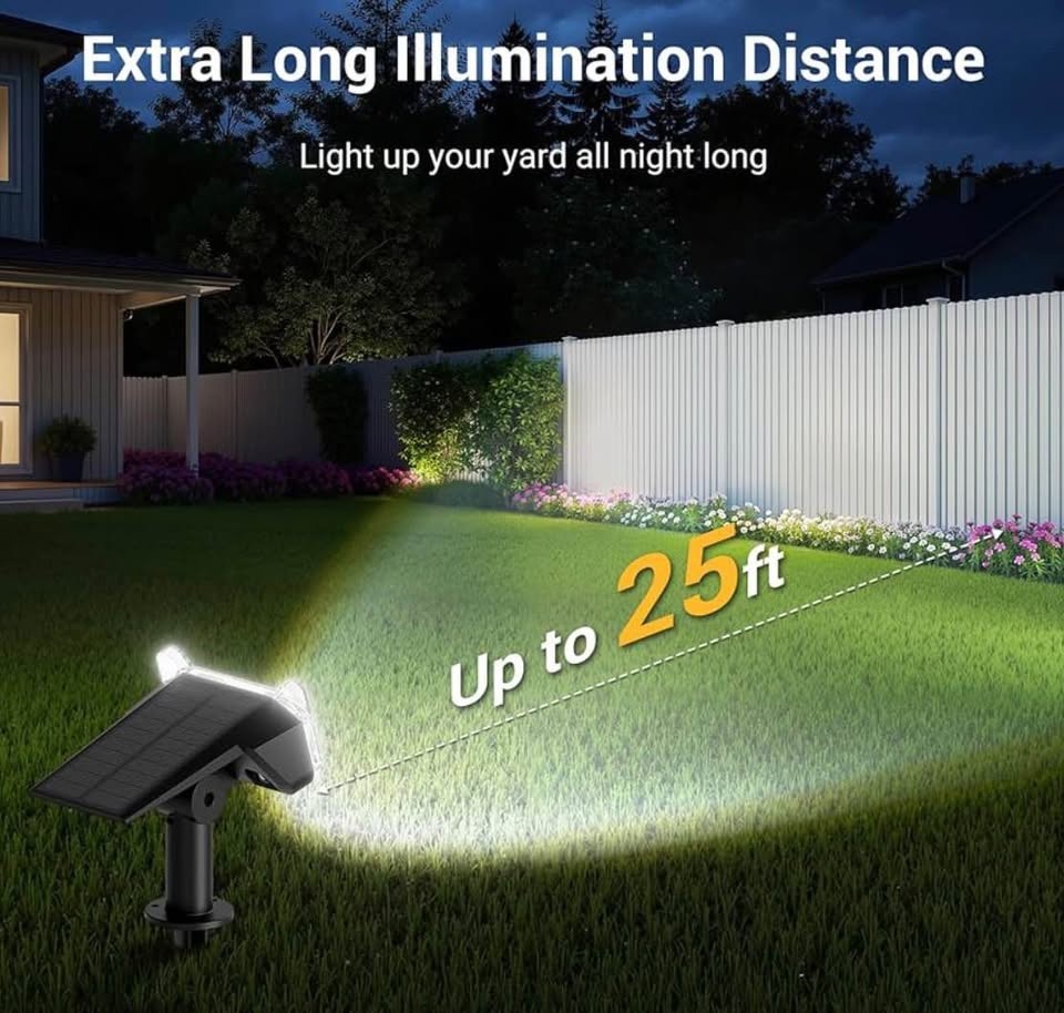 6-Pack Solar Outdoor Spotlights - photo 2