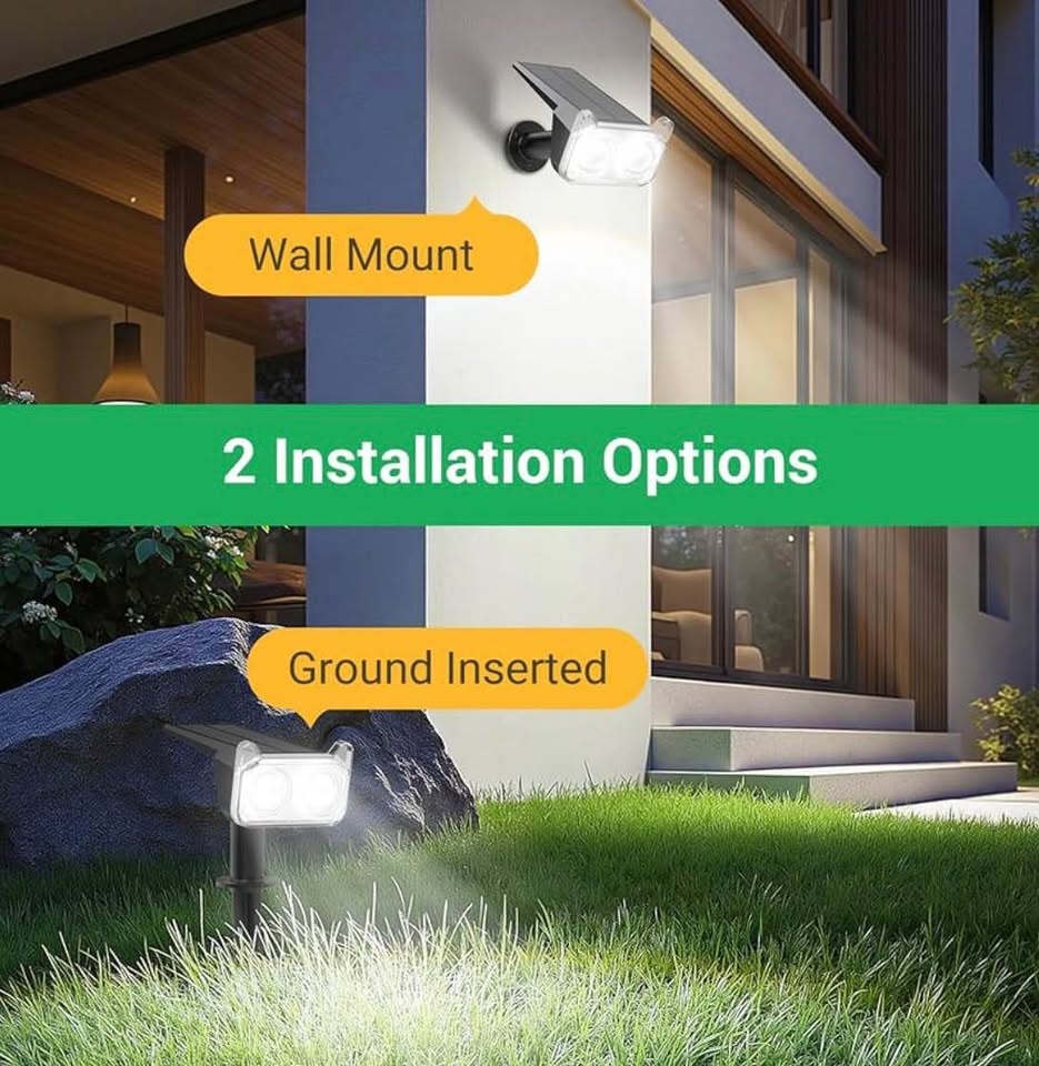 6-Pack Solar Outdoor Spotlights - photo 4