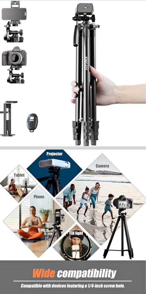 KINGJOY Camera Phone Tripod Selfie Stick Remote