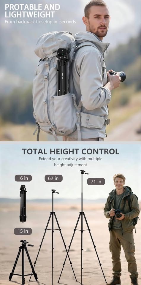 KINGJOY Camera Phone Tripod Selfie Stick Remote - photo 3