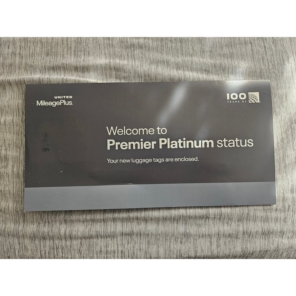 United Airlines Mileage Plus Premier Platinum Luggage Tags (Set - photo 2