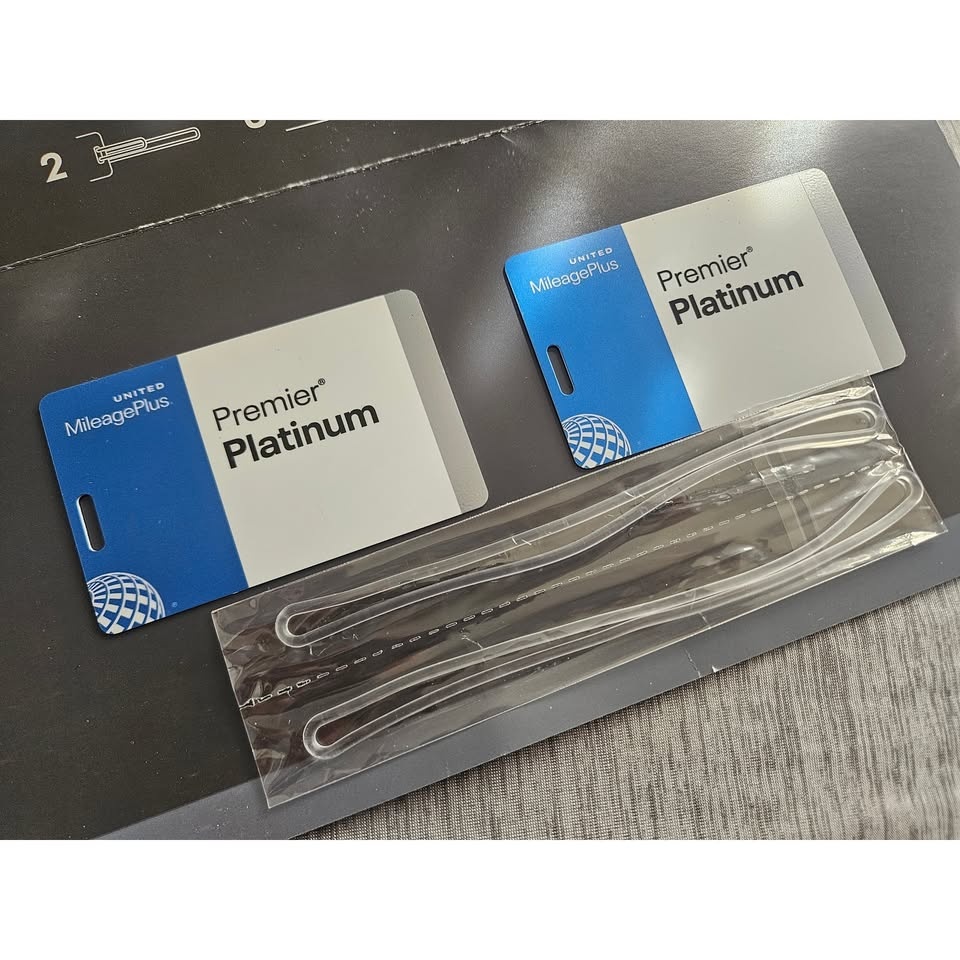 United Airlines Mileage Plus Premier Platinum Luggage Tags (Set - photo 3