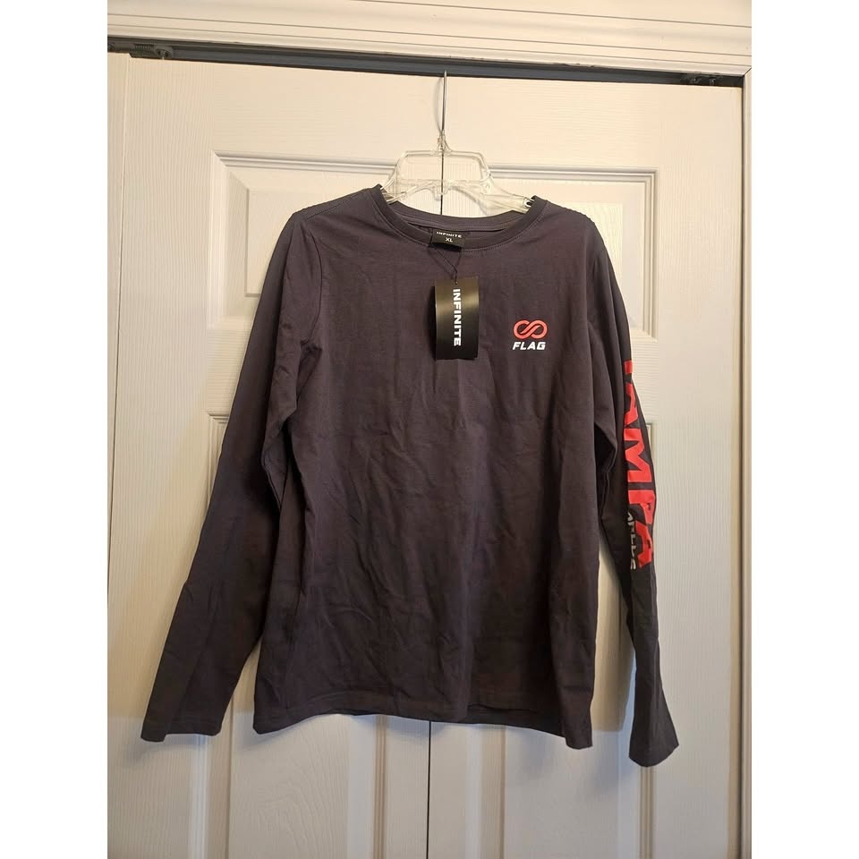 Infinite Flag Tampa Worlds 2025 Gray Long Sleeve Youth XL NWT