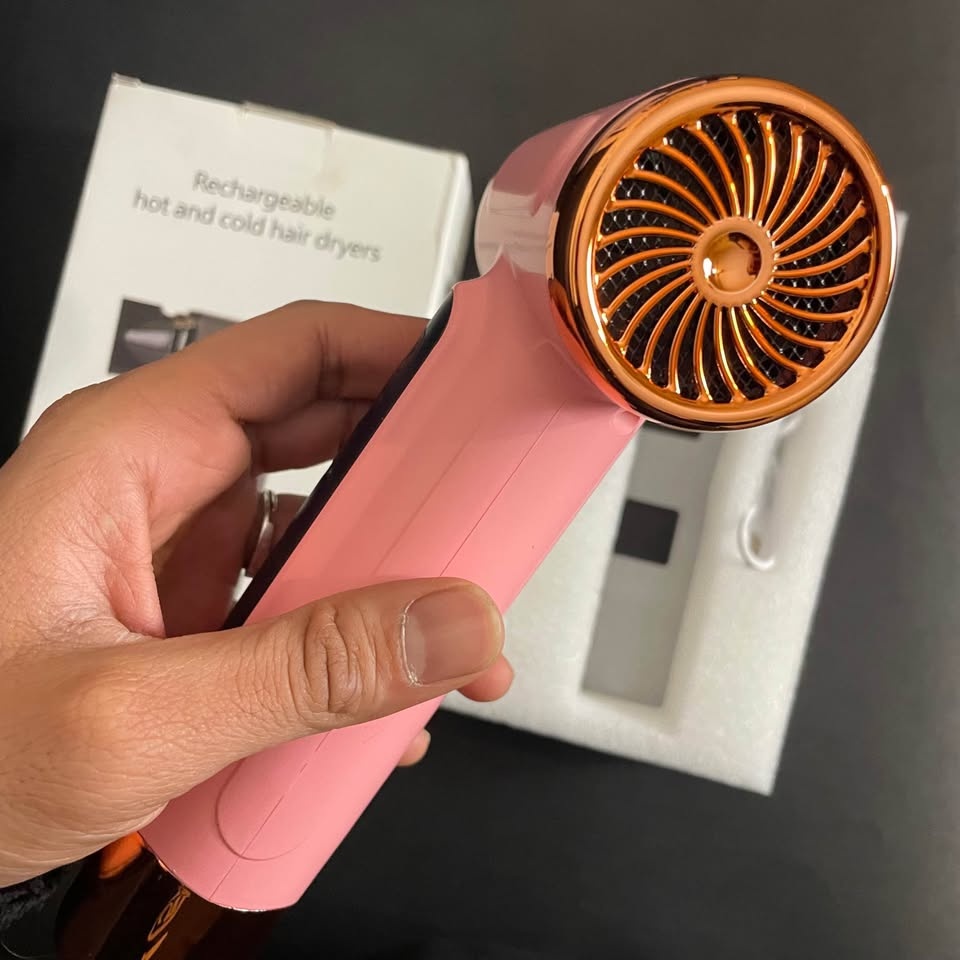 Rechargeable Hair Dryer Hot & Cold, Portable Wireless Hair Dryer - photo 2