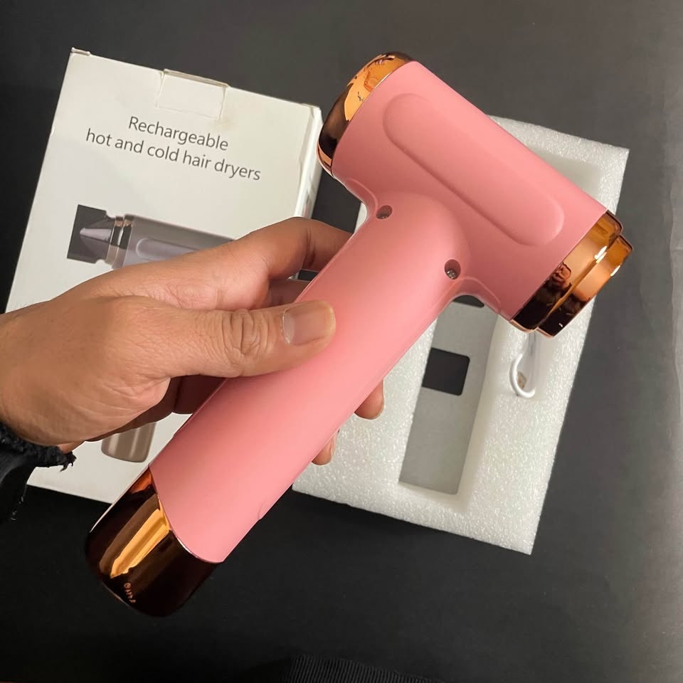 Rechargeable Hair Dryer Hot & Cold, Portable Wireless Hair Dryer - photo 4