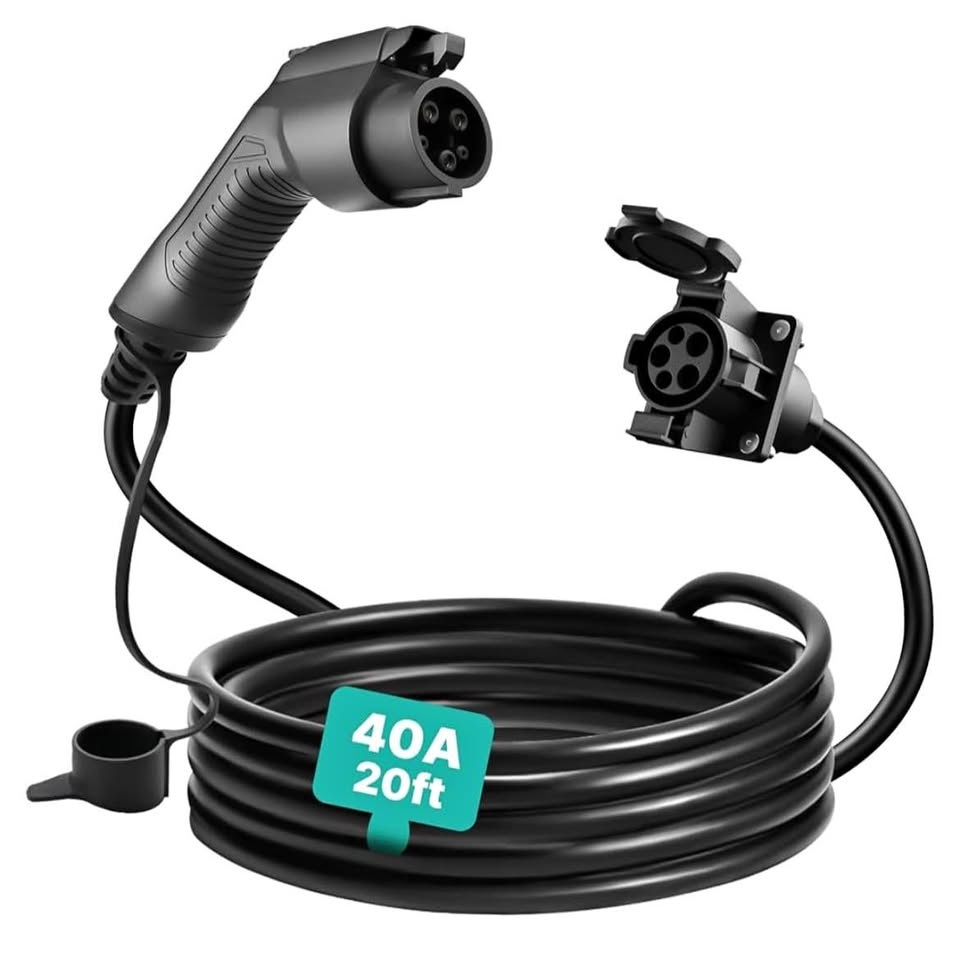 40A 20FT EV Charger Extension Cable – Morec – SAE J1772