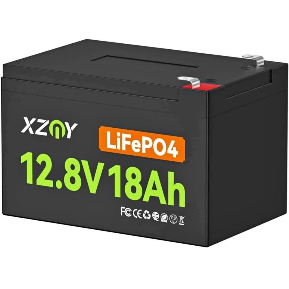 12V 18Ah Lithium Battery, 5000+ Cycles, 20A BMS