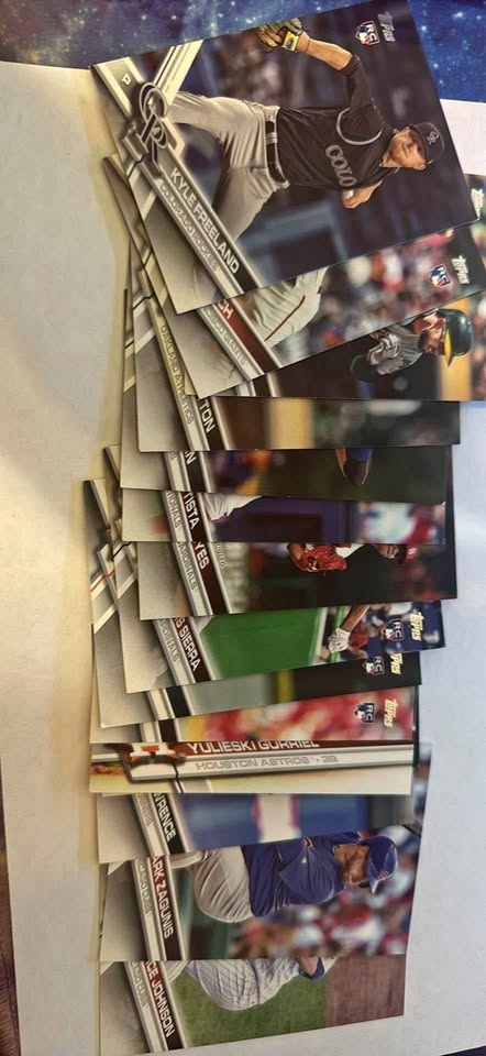 Lot of 2017 Topps Baseball Rookie Cards