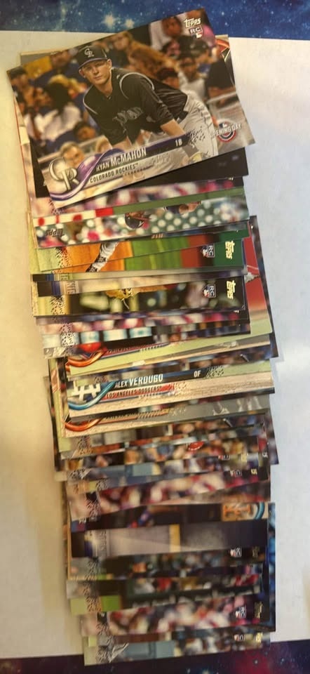 Stack of 2018 Topps Rookie Cards - photo 3