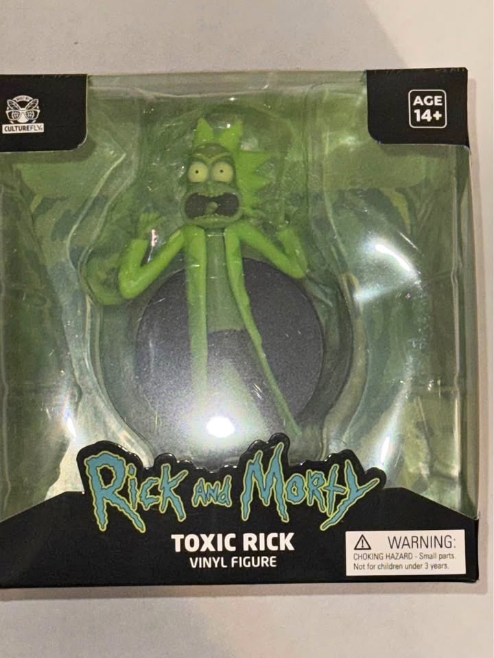 Rick and Morty "Cool Rick" + "Toxic Rick" Vinyl Figures