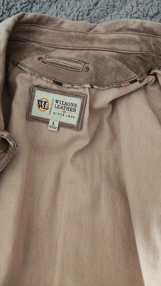 Wilson's Leather Suede Jacket - Size L - photo 4