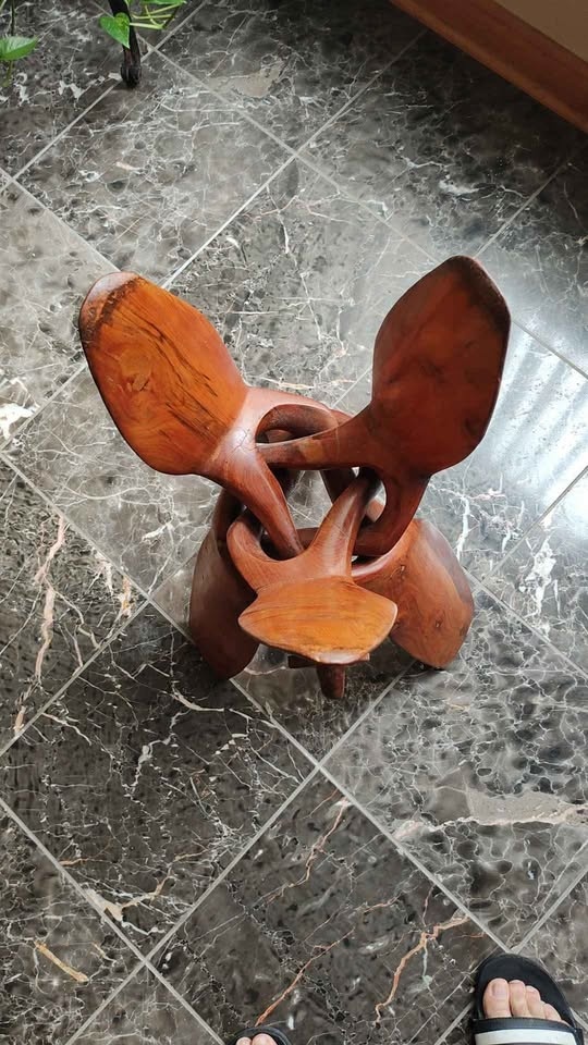 Wooden Bowl with Stand - photo 3