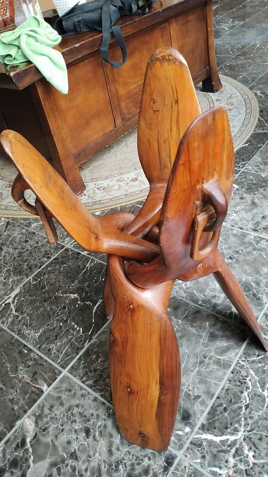 Wooden Bowl with Stand - photo 4