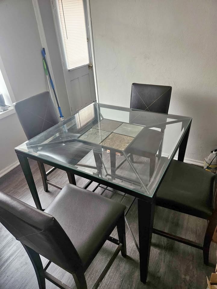 Glass-top Dining Set