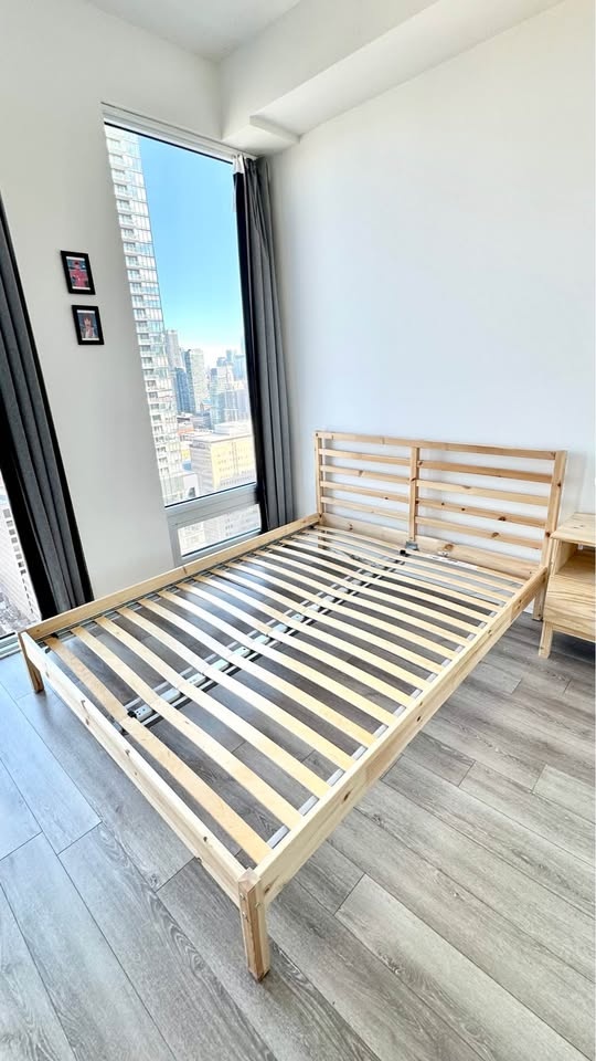 IKEA TARVA Queen Wood Bed Frame w/ Slats - photo 2