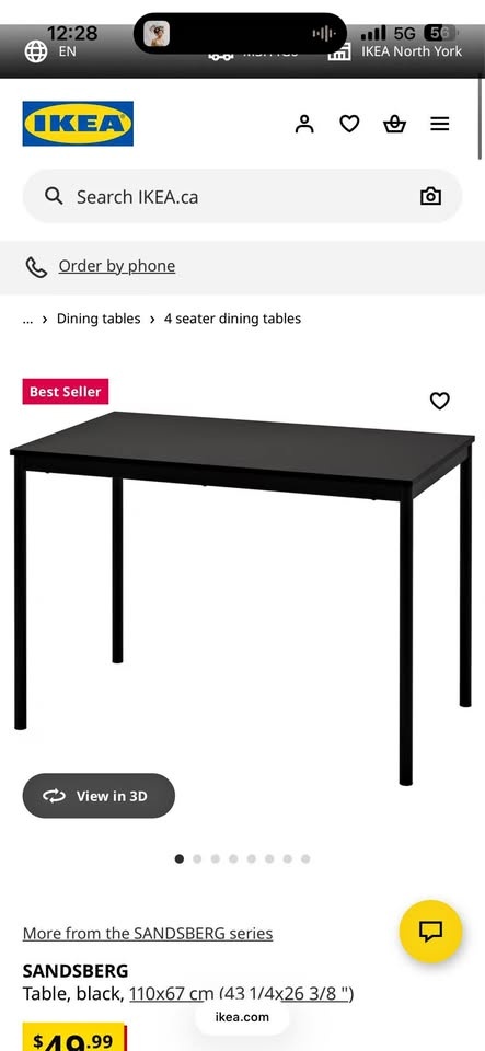 IKEA table plus 4 chairs