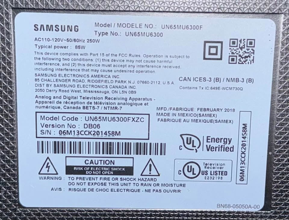 Samsung 65 inch 4K Smart TV UN65MU6300f - photo 3