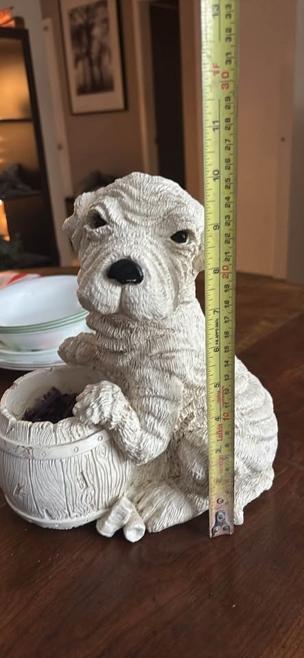 Garden dog statue - photo 2