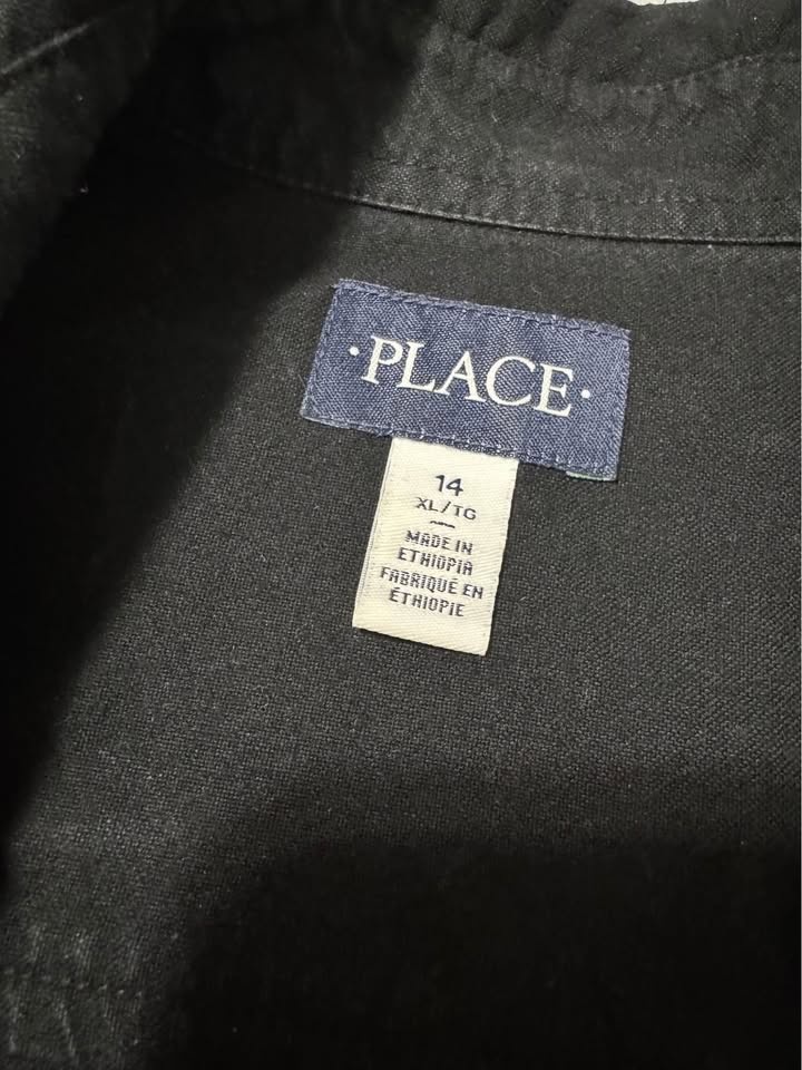 Boys dress shirt black - photo 2