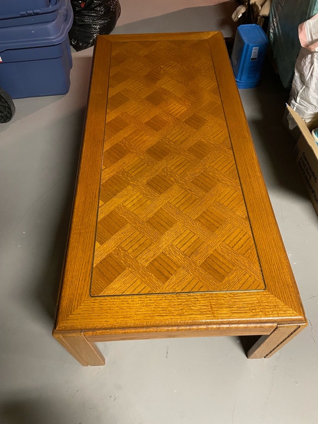 Solid Wood Coffee Tables - Set of 2