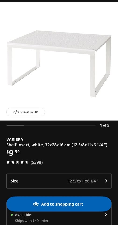 Ikea Variera Shelf Insert - photo 3