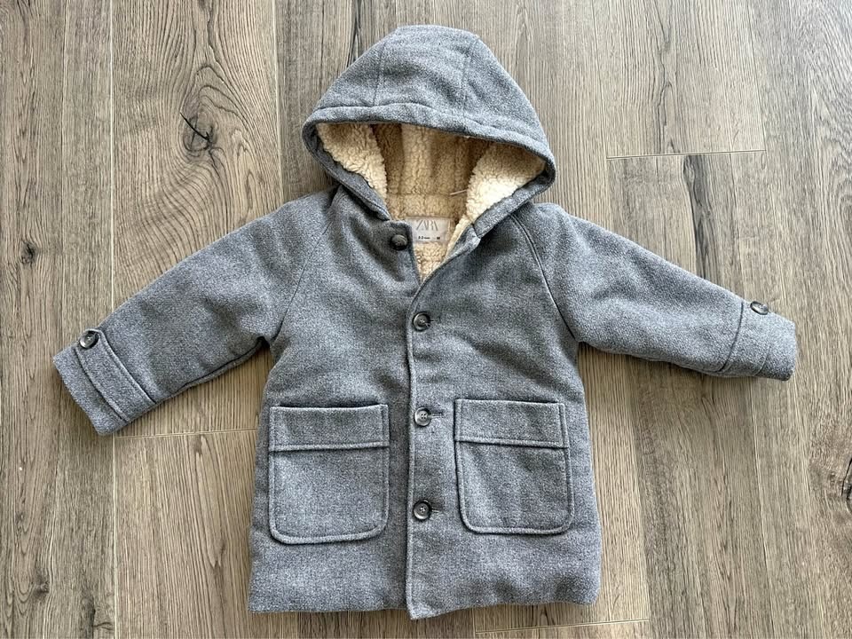 Zara Toddler Sherpa Lined Winter Jacket - Size 2-3 Years