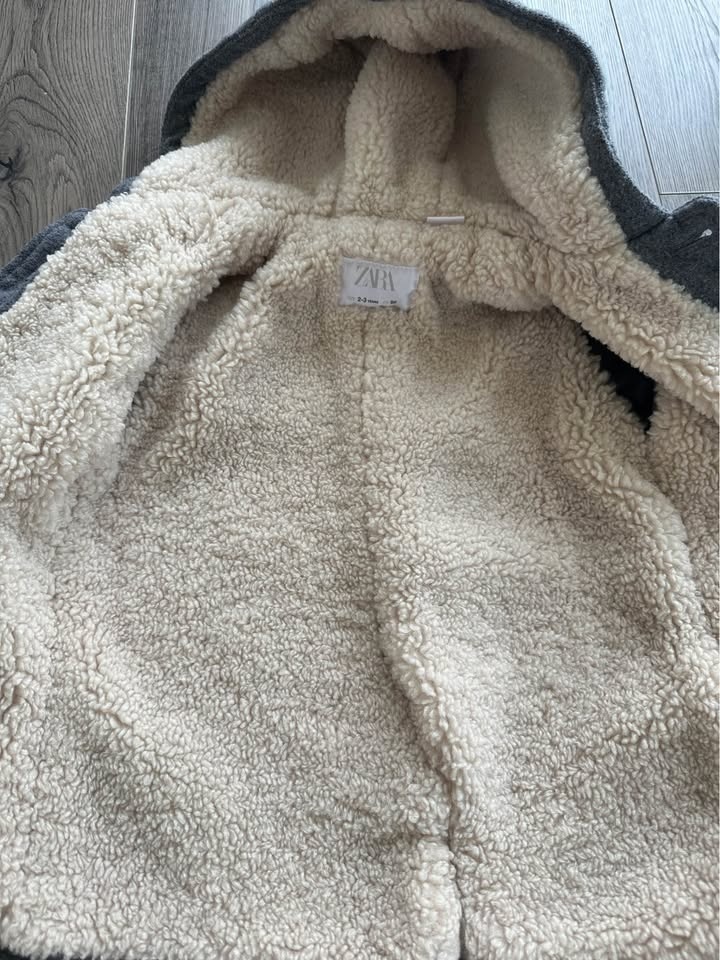 Zara Toddler Sherpa Lined Winter Jacket - Size 2-3 Years - photo 3