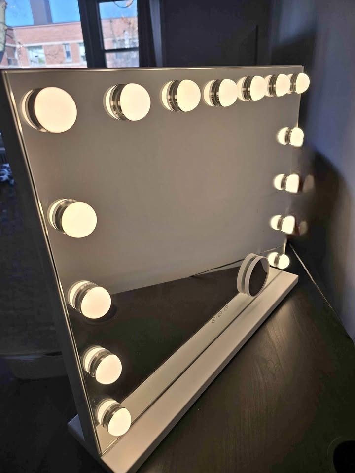 KOTTOVA Vanity Mirror with Lights, 23" x 18.1" Makeup Mirror