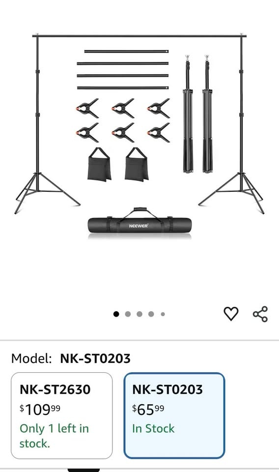 NEEWER Backdrop Stand 10ft x 7ft, Adjustable - photo 2