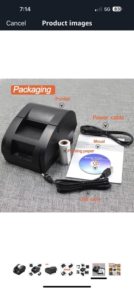Brand New 58MM USB Thermal Receipt Printer - photo 4