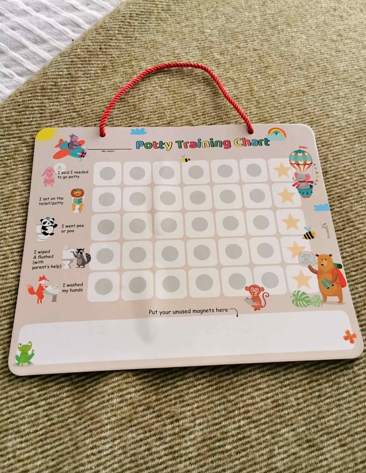 Potty Training Chart with Magnets