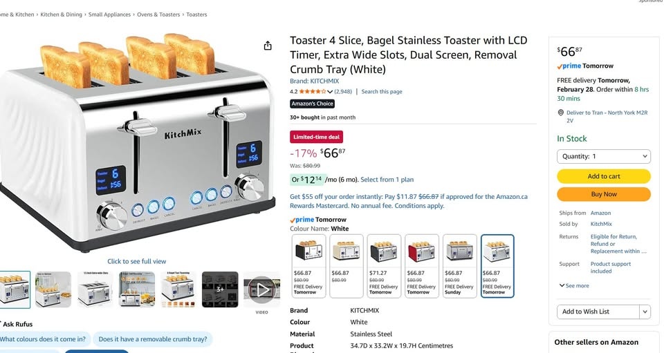 Toaster 4 Slice - photo 2